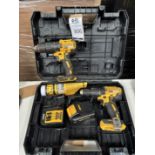 2 DeWalt DCD778 Drills with 3AH Battery & DCB113 Charger (Location: Brentwood. Please Refer to