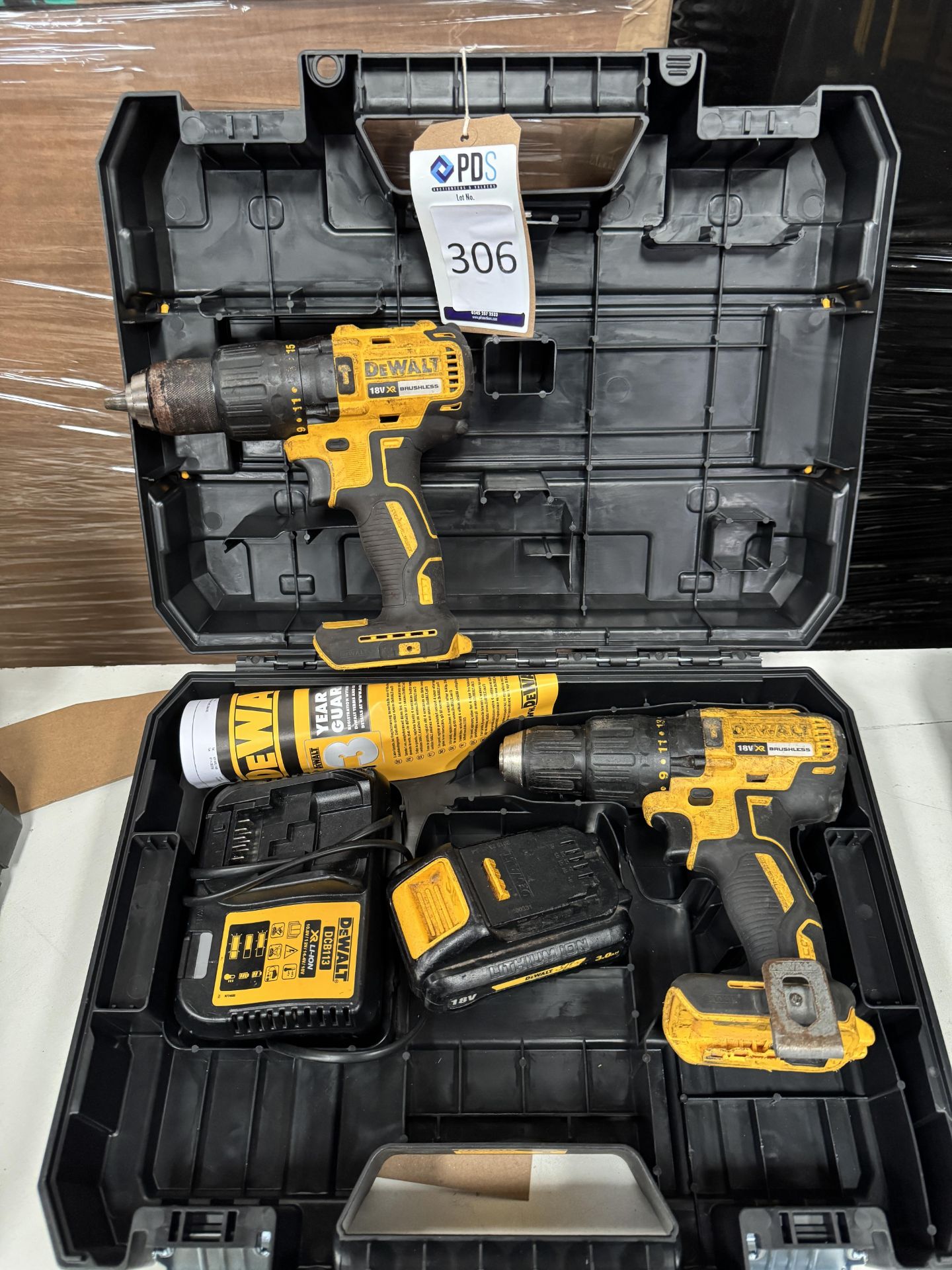 2 DeWalt DCD778 Drills with 3AH Battery & DCB113 Charger (Location: Brentwood. Please Refer to
