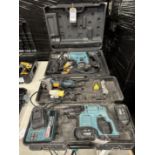 Erbauer ERT576SDS Cordless Drill with Two Batteries & Charger; Erbauer ERA574SODS Hammer Drill 110v;