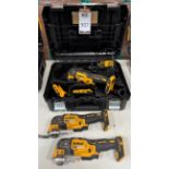 3 DeWalt DC5355 Oscillating Multi-Tools with 2 2AH Batteries & DCB115 Charger (Location: