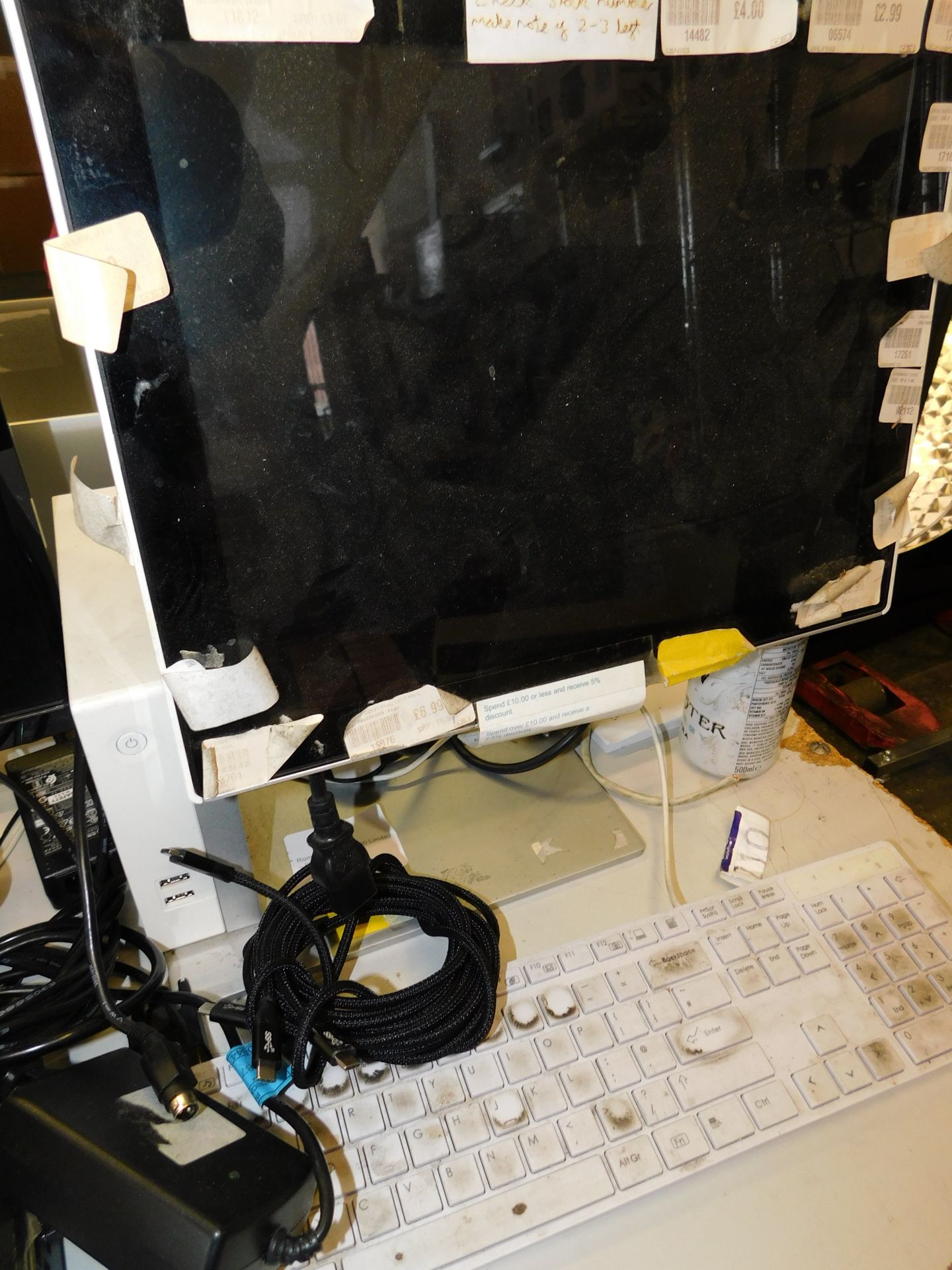 Computer Monitors With Label All-In-One Computer, Monitor, 2 Label Printers, Keyboard etc. (Location ...
