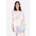 Ralph & Russo 20U12 T233 Tie-Dye Hooded Top, Multi Yellow/Pink, Size Medium (RRP £ 760).  This