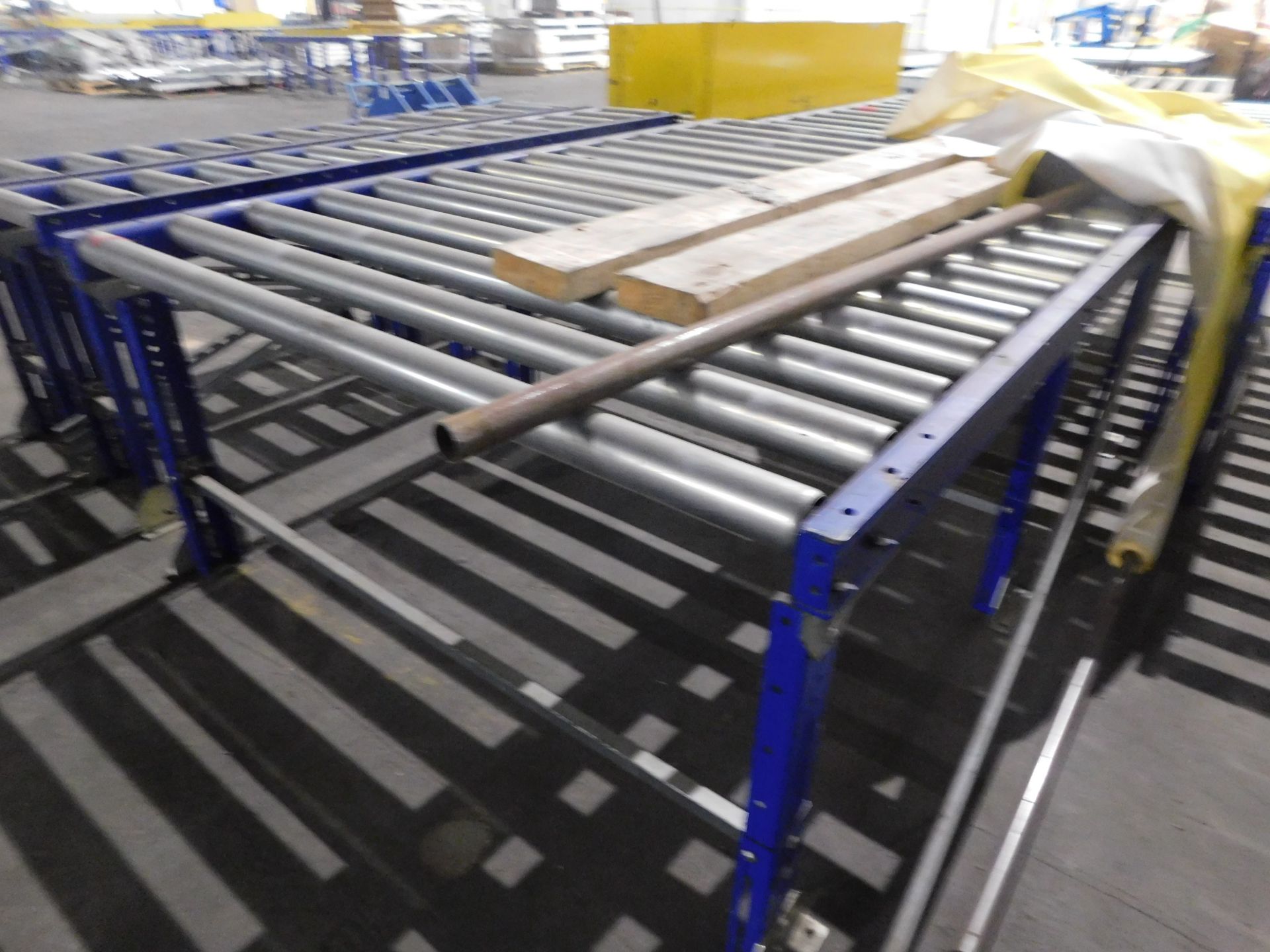 18 Various Roller Feed Tables & Steel Framed Workbench (Location ...