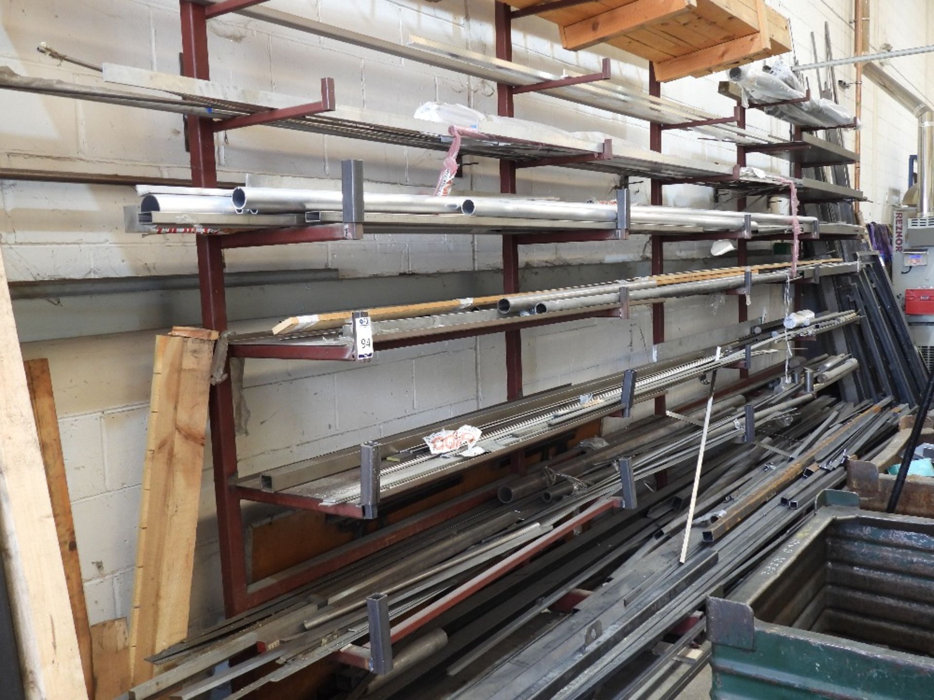 Contents of Steel Stock Racks to Include: Mild & Stainless Steel ...