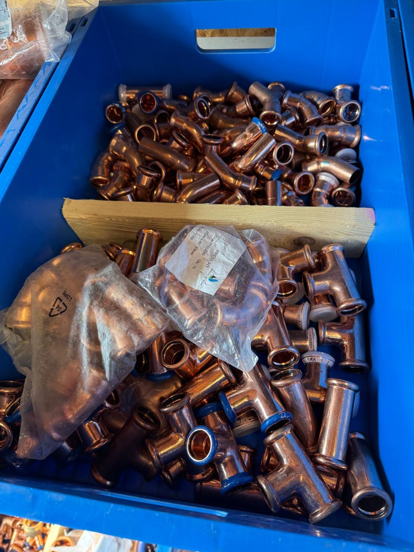 Large Quantity of (Predominately) Copper Fittings Contained In Fourteen Crates & Small Quantity of - Image 13 of 20