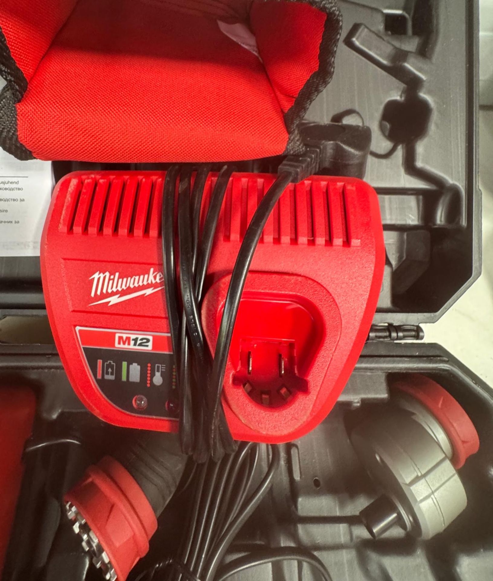 2 Milwaukee Lithium-Ion Chargers, Battery & Carry Case (Location: Brentwood. Please Refer to - Image 3 of 3
