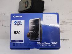 Canon Powershot S80 Digital Camera (Location: Stockport. Please Refer to Important Information)