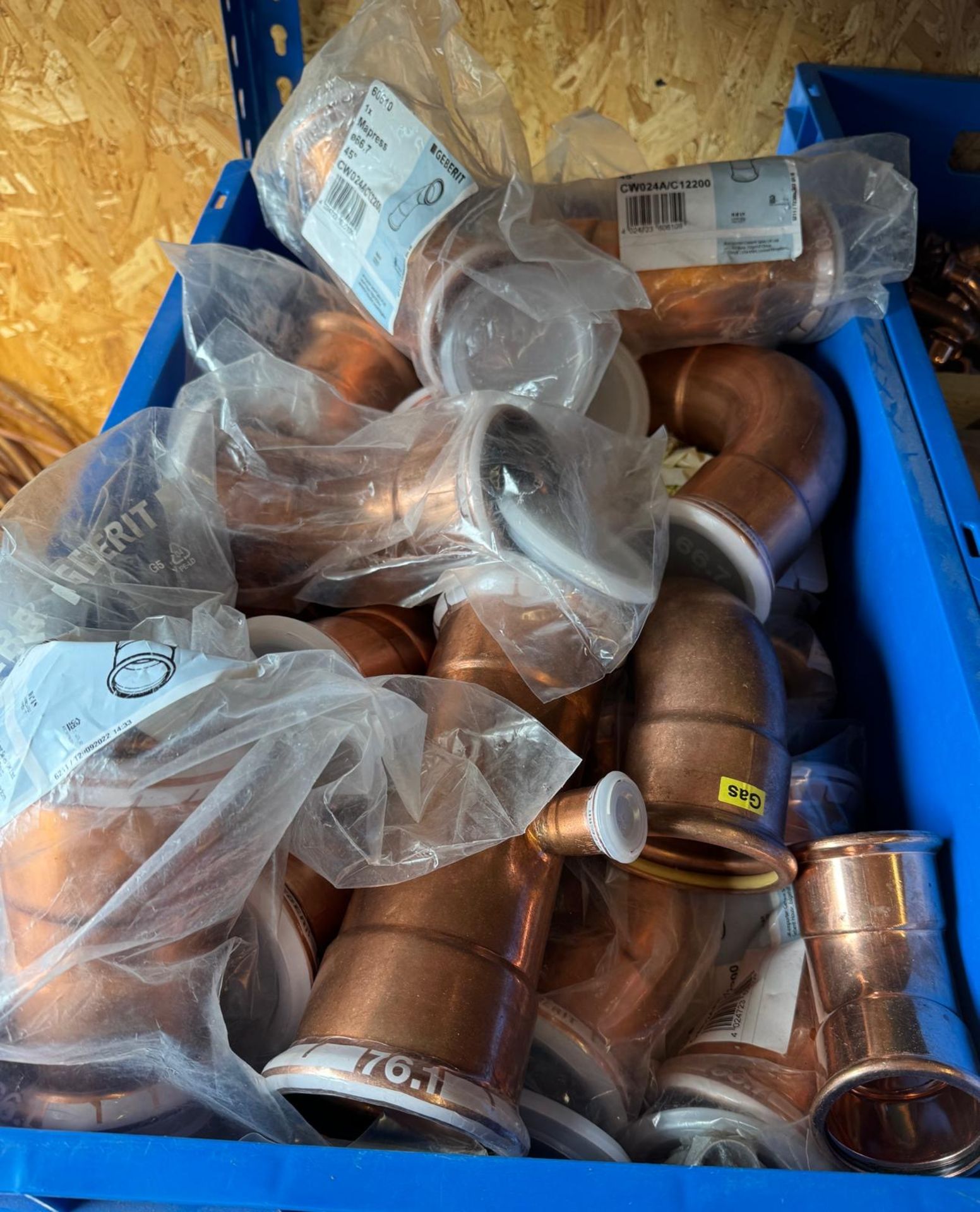 Large Quantity of (Predominately) Copper Fittings Contained In Fourteen Crates & Small Quantity of - Image 12 of 20