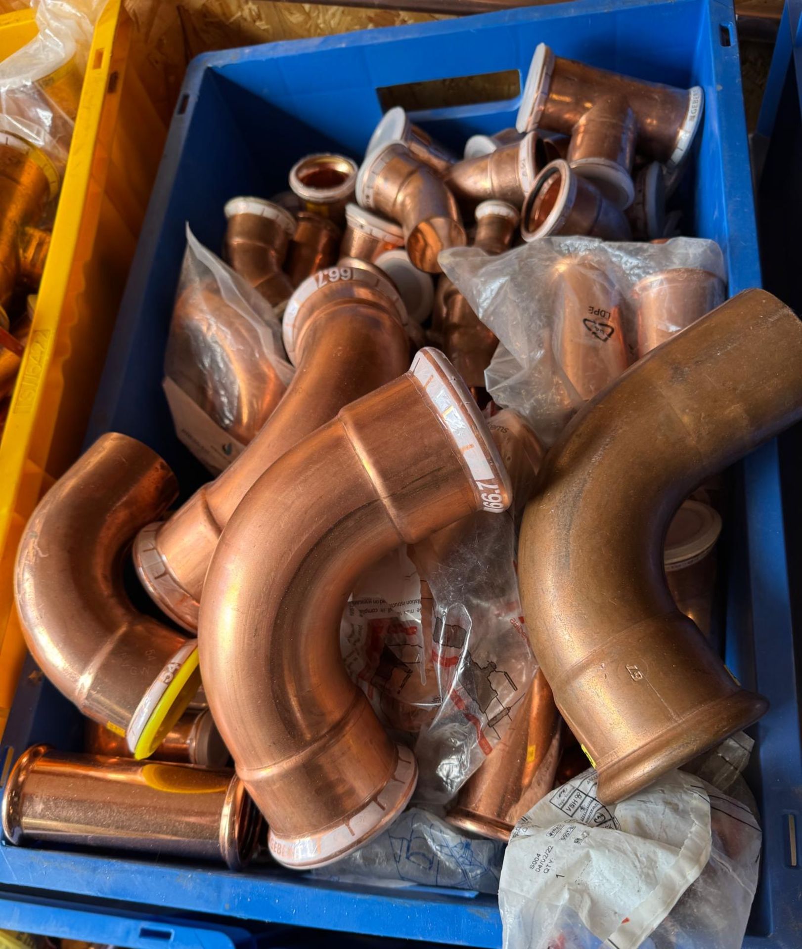 Large Quantity of (Predominately) Copper Fittings Contained In Fourteen Crates & Small Quantity of - Image 10 of 20