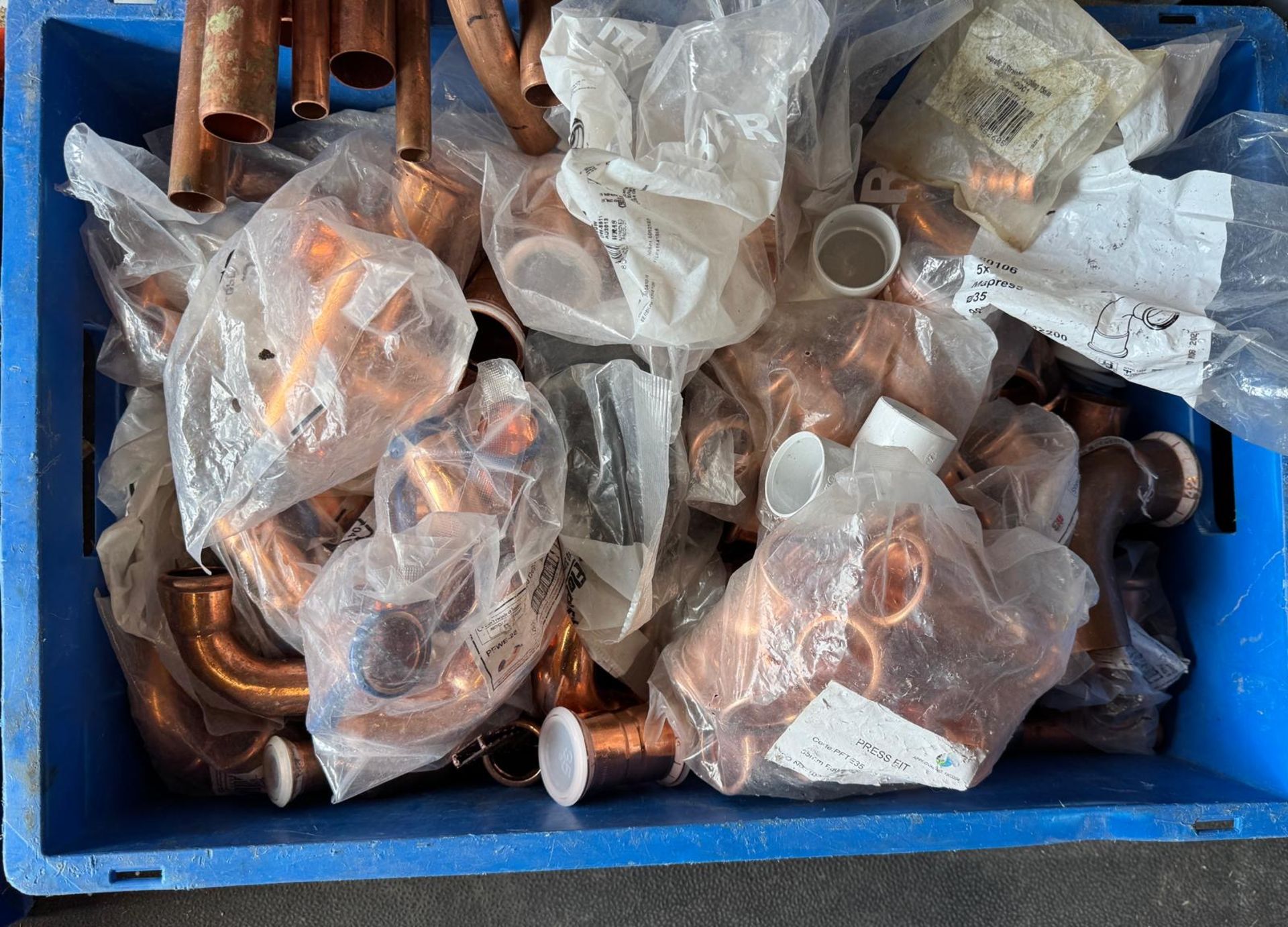 Large Quantity of (Predominately) Copper Fittings Contained In Fourteen Crates & Small Quantity of - Image 6 of 20