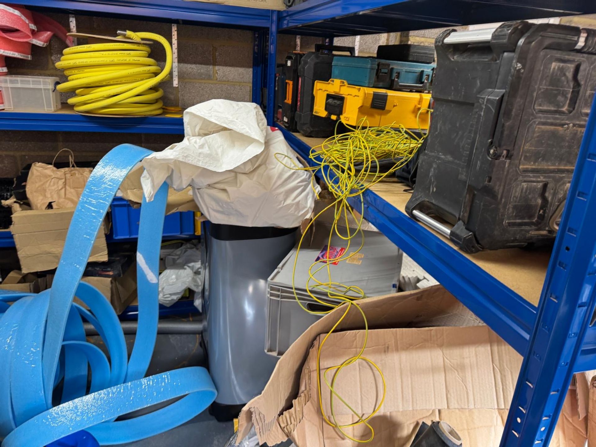 Entire Contents of Rear Storeroom Comprising: Slotted Steel Shelving, Plastic Tubing, Procrate V2, - Image 9 of 9