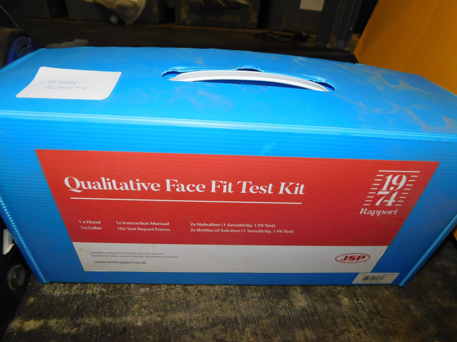 Qualitive Face Fit Test Kit, 4 Extension Leads & Quantity of Sanding Pads (Location: Stockport. - Image 3 of 4