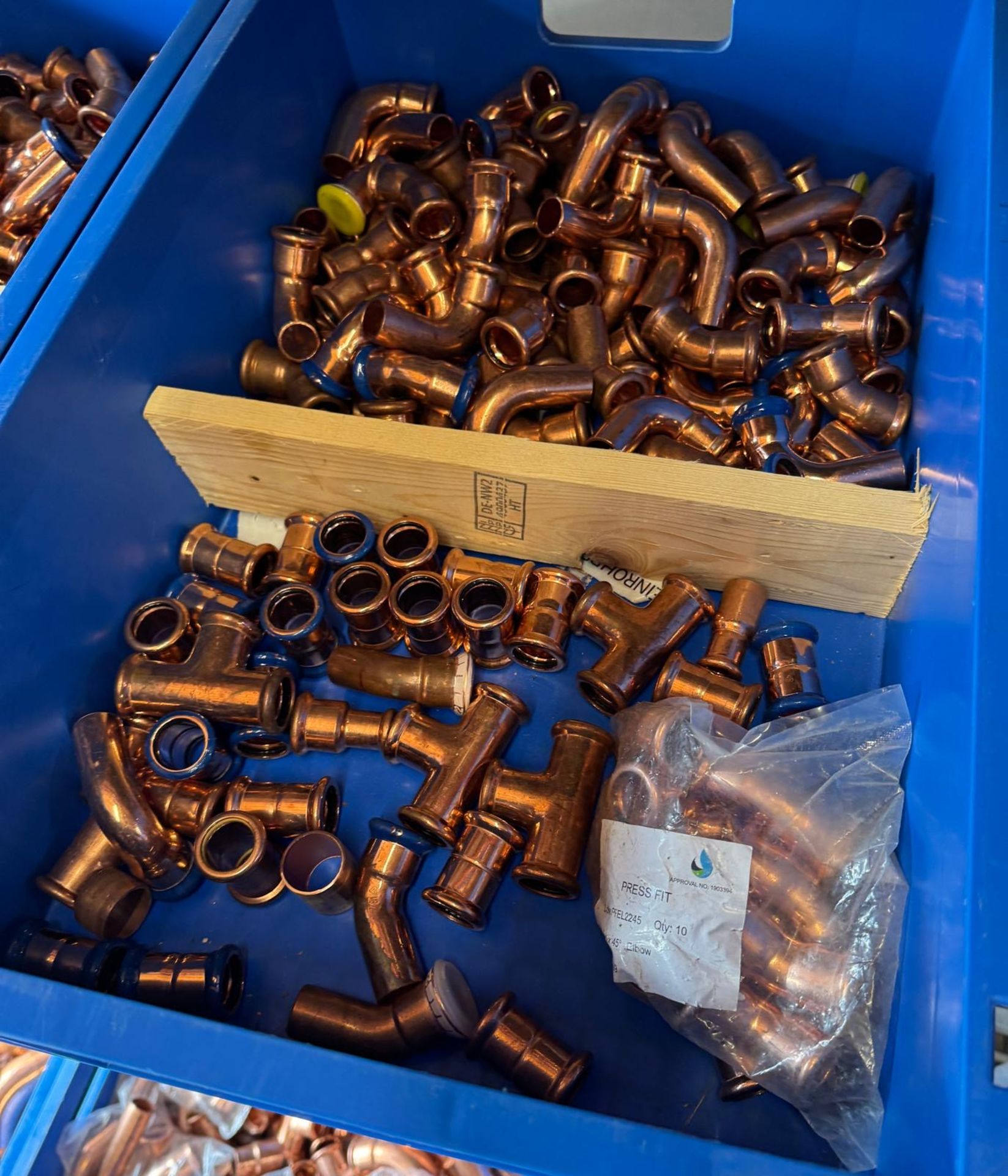 Large Quantity of (Predominately) Copper Fittings Contained In Fourteen Crates & Small Quantity of - Image 14 of 20