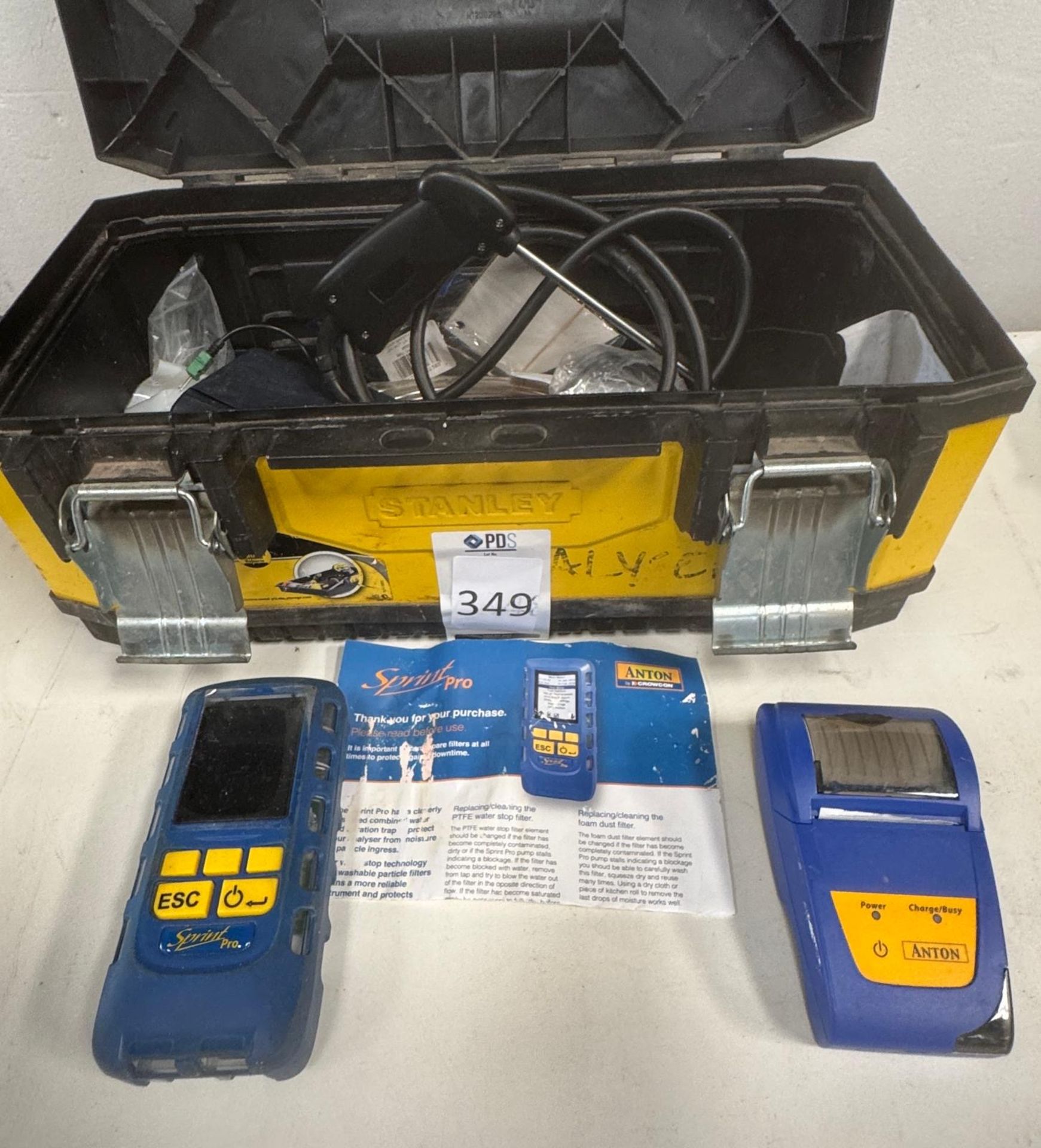 Anton Sprint Pro Flue Gas Analyser (Location: Brentwood. Please Refer to Important Information)