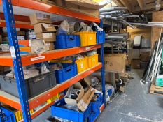 Eight bays 4-Tier Bigdug Boltless Steel Racking (delayed collection) (Location: Camberley, Surrey.