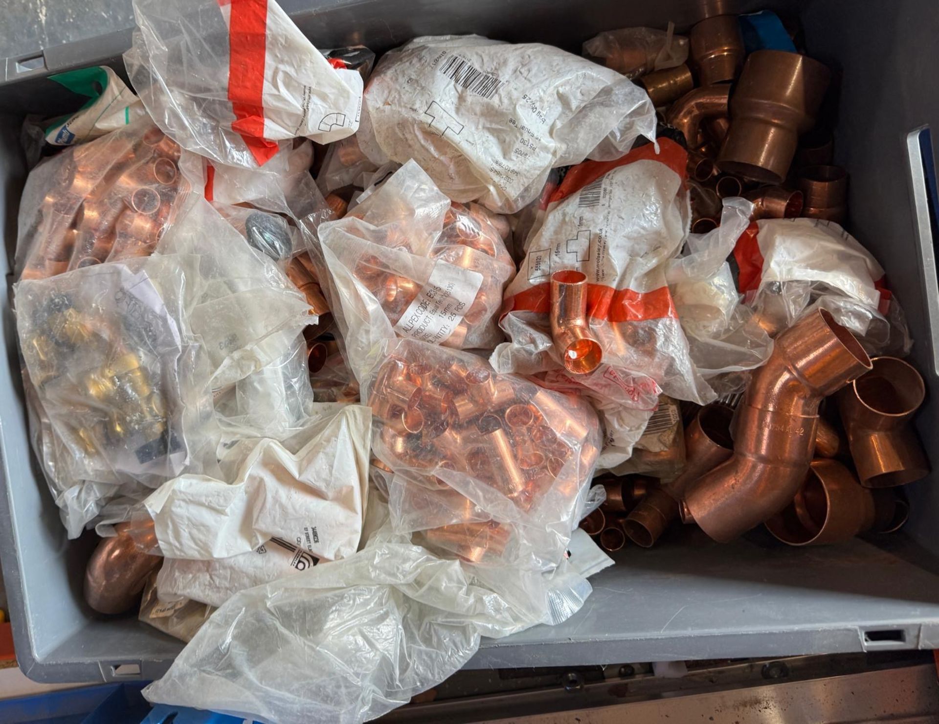 Large Quantity of (Predominately) Copper Fittings Contained In Fourteen Crates & Small Quantity of - Image 7 of 20