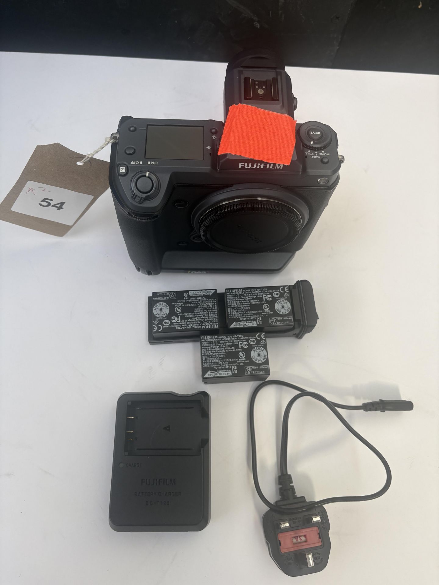 Fujifilm GFX 100 Camera Body, Shutter Count 33,928, Serial Number 02000012 with Charger & 3 - Image 3 of 3