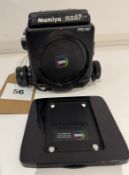 Mamiya RZ67 Professional II Camera Body, Serial Number DH1137 with Roll Film Back
