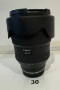 Canon RF 28-70 F2 L USM Lens, Serial Number 1520000747