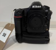 Nikon D850 Camera Body, Serial Number 6089169 with MB -D18 Multi Power Battery Pack & 2 Batteries