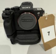 Sony A7R MK IV Camera Body, Serial Number 3785721 with Sony VG-C4EM Battery Grip Serial Number;