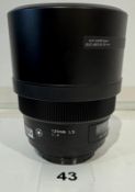 Schneider AF 120mm F4 LS Macro Lens Serial Number; TD003273