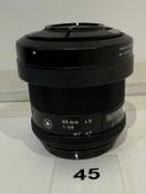 Schneider AF 55 mm F 2.8 LS Lens Serial Number; TF002131