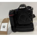 Nikon D850 Camera Body, Shutter Count 94,537, with MB -D18 Multi Power Battery Pack and 2