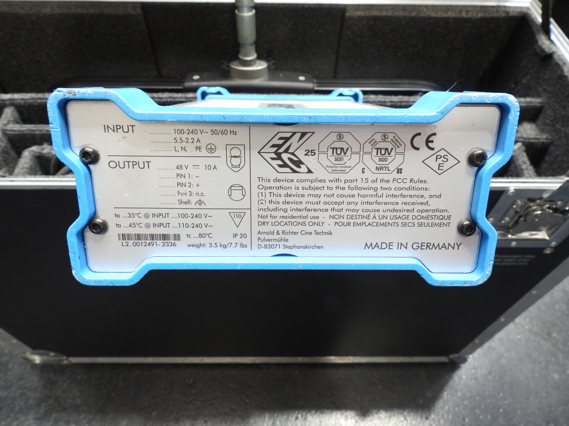 ARRI Skypanel S 60-C Lighting Unit, Serial Number L1.0003353-35614 with Accessories in Flight Case - Image 5 of 5