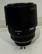Canon RF 50mm F1.2 L USM Lens, Serial Number 1450000070