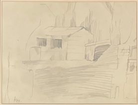 Attributed to Sir John Kyffin Williams KBE RCA (Welsh 1918-2006), 'A Welsh Cottage, Bettws y