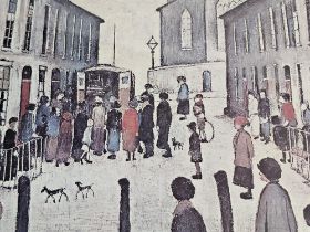 Laurence Stephen Lowry, RBA, RA (British 1887-1976), 'Fever Van', signed lower right in pen L S