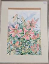 Andrew Douglas Forbes (Welsh 20th century), botanic studies including still life with chair and