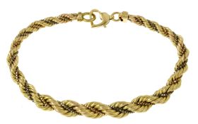 Armband 12,84g 585/- Gelbgold, Weißgold und Rotgold, Länge ca. 22 cm