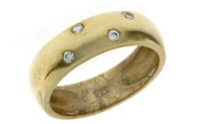 Ring 3,44g 333/- Gelbgold mit Zirkonia, Ringgröße ca. 52