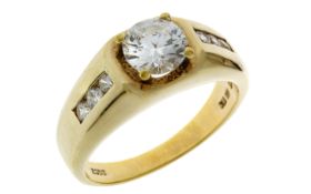Ring 9,40g 925/- Silber mit Steinen, Ringgröße ca. 69