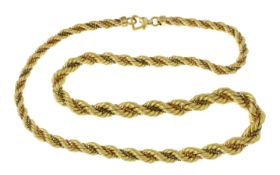 Kette 27,15g 585/- Gelbgold, Weißgold und Rotgold, Länge ca. 50 cm