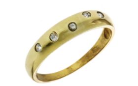 Ring 2,15g 333/- Gelbgold mit Zirkonia, Ringgröße ca. 59