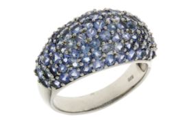 Ring 8,32g 925/- Silber mit Tansaniten, Ringgröße ca. 65,5