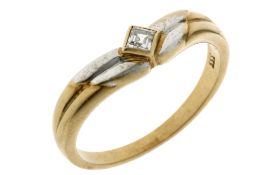 Ring 2,03g 333/- Gelbgold mit Zirkonia, Ringgröße ca. 53
