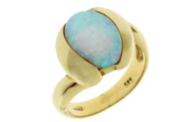 Ring 9,29g 585/- Gelbgold mit Opal, Ringgröße ca. 58