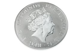 Silbermünze 10 Pfund Elizabeth II 10 Unzen 311g 999/- Silber 2022