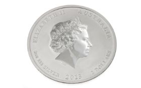 Silbermünze Year of the Snake Elizabeth II 2 Unzen 62,2g 999/- Silber 2013