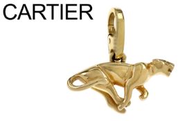Cartier Anhänger Panther 5,45g 750/- Gelbgold, mit Etui und Zertifikat, Kaufjahr 2001
