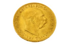 Goldmünze 10 Kronen 3,38g 900/- Gelbgold 1912
