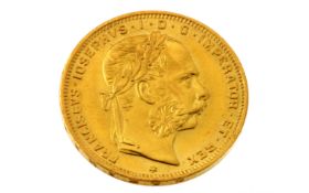 Goldmünze 8 Florin 6,45g 900/- Gelbgold 1892