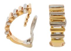 Ohrschmuck 8,60g 750/- Gelbgold und Weißgold