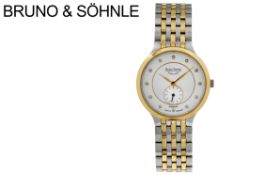 Bruno & Söhnle Bravura Elegant Quarz Edelstahl vergoldet, ohne Box und ohne Papiere