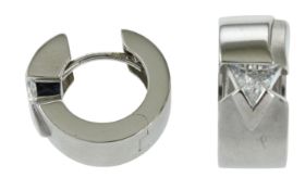 Creolen 7,31g 333/- Weißgold mit Zirkonia