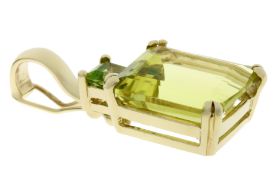 Anhänger 2,84g 333/- Gelbgold mit Farbsteinen
